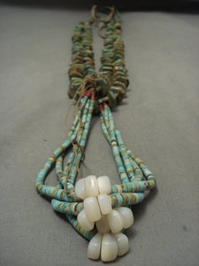 Monumental Vintage Navajo Native American Jewelry jewelry Royston Turquoise Jacla Necklace Old-Nativo Arts