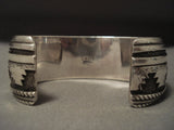More Unique And Heavier Vintage Navajo Thomas Singer Native American Jewelry Silver Bracelet-Nativo Arts