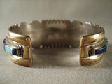 Mosaic Genius Vintage Zuni Native American Jewelry Silver Bracelet-Nativo Arts