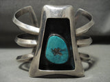 Most Likely Famous Vintage Navajo/ Hopi Turquoise Native American Jewelry Silver Bracelet-Nativo Arts