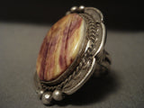 Museum And More Rare Vintage Navajo Ben Begaye Spiny Oyster Native American Jewelry Silver Ring-Nativo Arts