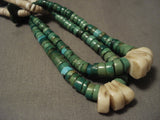 Museum Cerrillos Turquoise Very Rare Old Vintage Santo Domingo Necklace-Nativo Arts