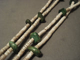 Museum Cerrillos Turquoise Very Rare Old Vintage Santo Domingo Necklace-Nativo Arts