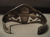 Museum Earlier 1900's Vintage Navajo Turquoise Native American Jewelry Silver Bracelet Old-Nativo Arts