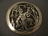 Museum Hopi Bryan Kagenvema Native American Jewelry Silver Pin-Nativo Arts