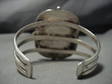 Museum Huge Vintage Native American Jewelry Navajo #8 Turquoise Sterling Silver Bracelet-Nativo Arts