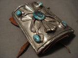 Museum Huge Vintage Navajo Persin Turquoise Native American Jewelry Silver Bracelet Old-Nativo Arts