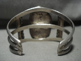 Museum Qaulity Vintage Navajo Carico Lake Turquoise Native American Jewelry Silver Bracelet-Nativo Arts