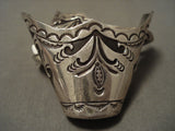 Museum Quality Innovative Vintage Navajo Sterling Native American Jewelry Silver Boot Shoe Protectors-Nativo Arts