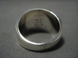 Museum Quality Native American Navajo Kenny Bitsie Opal Lapis Sterling Silver Ring Old-Nativo Arts