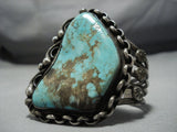 Museum Quality! Rare Vintage Native American Jewelry Navajo Royston Turquoise Sterling Silver Bracelet-Nativo Arts