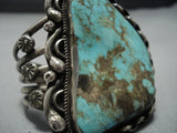 Museum Quality! Rare Vintage Native American Jewelry Navajo Royston Turquoise Sterling Silver Bracelet-Nativo Arts