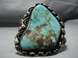Museum Quality! Rare Vintage Native American Jewelry Navajo Royston Turquoise Sterling Silver Bracelet-Nativo Arts
