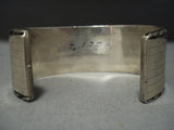 Museum Quality!! Thick Heavy Vintage Navajo Turquoise Sterling Native American Jewelry Silver Bracelet-Nativo Arts