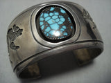 Museum Quality Vintage Native American Jewelry Navajo Bisbee Turquoise Sterling Silver Bracelet-Nativo Arts