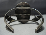 Museum Quality Vintage Native American Jewelry Navajo Candelaria Turquoise Sterling Silver Bracelet Old-Nativo Arts