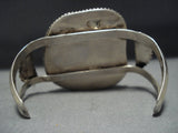 Museum Quality! Vintage Native American Jewelry Navajo Green Turquoise Sterling Silver Bracelet-Nativo Arts