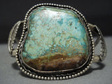 Museum Quality! Vintage Native American Jewelry Navajo Green Turquoise Sterling Silver Bracelet-Nativo Arts