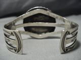 Museum Quality Vintage Native American Jewelry Navajo Natural Royston Turquoise Sterling Silver Bracelet-Nativo Arts