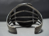 Museum Quality!! Vintage Native American Jewelry Navajo Old Morenci Turquoise Sterling Silver Bracelet-Nativo Arts