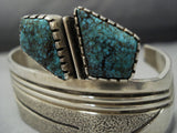 Museum Quality Vintage Native American Jewelry Navajo Red Mountain Turquoise Sterling Silver Bracelet-Nativo Arts