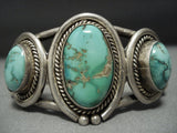 Museum Quality Vintage Native American Jewelry Navajo Royston Turquoise Sterling Silver Bracelet-Nativo Arts