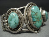 Museum Quality Vintage Native American Jewelry Navajo Royston Turquoise Sterling Silver Bracelet-Nativo Arts