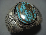 Museum Quality Vintage Native American Jewelry Navajo Royston Turquoise Sterling Silver Bracelet-Nativo Arts