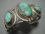 Museum Quality Vintage Native American Jewelry Navajo Royston Turquoise Sterling Silver Bracelet-Nativo Arts