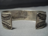 Museum Quality Vintage Native American Jewelry Navajo Sterling Silver Vivid Turquoise Bracelet Cuff Old-Nativo Arts