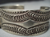Museum Quality Vintage Native American Jewelry Navajo Sterling Silver Vivid Turquoise Bracelet Cuff Old-Nativo Arts