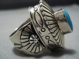 Museum Quality Vintage Native American Jewelry Navajo Turquoise Sterling Silver Bracelet Cuff-Nativo Arts