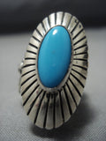 Museum Quality Vintage Native American Jewelry Navajo Turquoise Sterling Silver Bracelet Cuff-Nativo Arts
