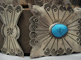 Museum Quality Vintage Native American Jewelry Navajo Turquoise Sterling Silver Concho Belt Old-Nativo Arts