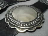 Museum Quality Vintage Native American Jewelry Navajo Turquoise Sterling Silver Concho Belt Old-Nativo Arts