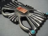 Museum Quality Vintage Native American Jewelry Navajo Turquoise Sterling Silver Concho Belt Old-Nativo Arts