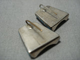 Museum Quality Vintage Native American Jewelry Navajo Turquoise Sterling Silver Earrings Old-Nativo Arts