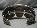 Museum Quality Vintage Native American Navajo #8 Turquoise Sterling Silver Bracelet Old-Nativo Arts