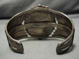 Museum Quality Vintage Native American Navajo #8 Turquoise Sterling Silver Bracelet Old-Nativo Arts