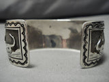 Museum Quality Vintage Native American Navajo Arizona Sky Sterling Silver Bracelet Old-Nativo Arts