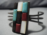 Museum Quality Vintage Native American Navajo Royston Turquoise Sterling Silver Bracelet Old-Nativo Arts