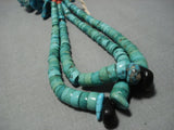 Museum Quality!! Vintage Native American Navajo Turquoise Nugget Heishi Necklace Old-Nativo Arts