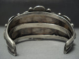 Museum Quality! Vintage Navajo Green Royston Turquoise Sterling Native American Jewelry Silver Bracelet-Nativo Arts