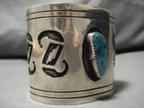 Museum Quality Vintage Navajo Hopi Native American Sterling Silver Bracelet Old-Nativo Arts