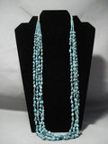 Museum Quality Vintage Navajo Native American Jewelry jewelry Red Mountain Turquoise Heishi Necklace-Nativo Arts