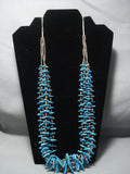 Museum Quality Vintage Navajo Native American Jewelry jewelry Turquoise Coral Necklace Old-Nativo Arts