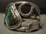 Museum Quality Vintage Navajo Royston Turquoise Native American Jewelry Silver Bracelet-Nativo Arts
