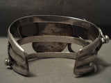 Museum Quality Vintage Navajo Royston Turquoise Native American Jewelry Silver Bracelet-Nativo Arts