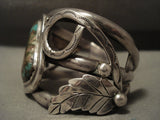 Museum Quality Vintage Navajo Royston Turquoise Native American Jewelry Silver Bracelet-Nativo Arts