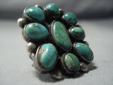 Museum Quality!! Vintage Navajo Royston Turquoise Sterling Native American Jewelry Silver Ring Old-Nativo Arts